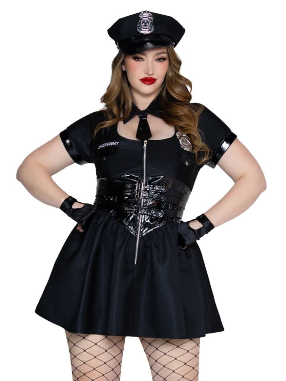 Plus Officer Naughty Costume for Women